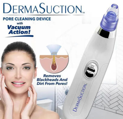 Derma Suction Blackhead Removal Machine 4 in 1 Black Head Remover Machine - Acne Pore Cleaner Vacuum Suction Tool Blackhead Removal On Nose Machine